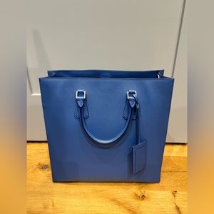 Prada Saffiano Tote Bag - Cornflower Blue